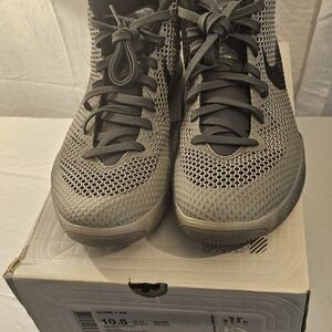 Gray and Black Athletic Sneakers